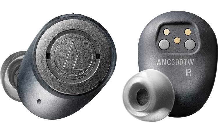 Audio-Technica ATH-ANC300TW 100% wire-free earbuds with noise cancellation technology and studio-grade Audio-Technica sound 
