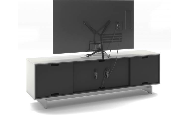 BDI Align 7479 Media Cabinet Removable back panels and included safety strap (TV not included)