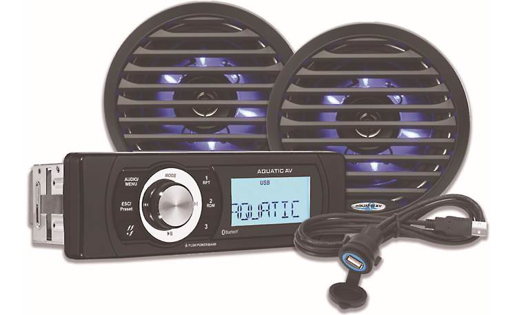 Aquatic AV GC110 Marine audio system for DIN-style openings