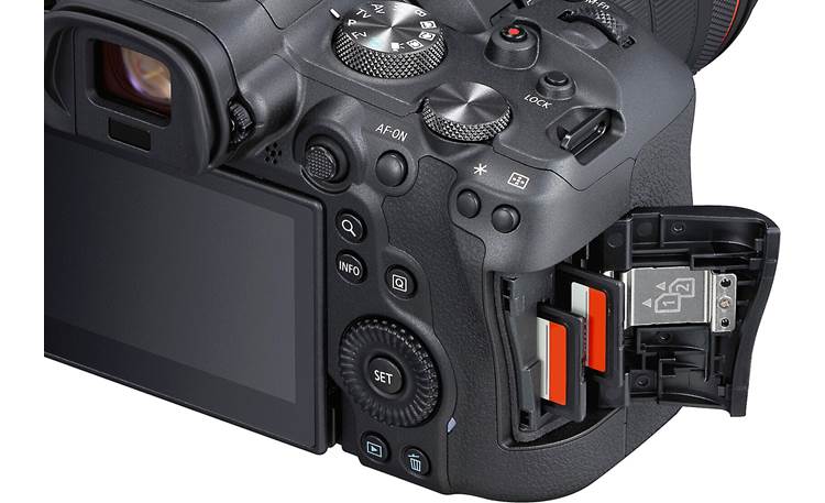 Canon EOS R6 Zoom Kit Dual card slots for expanded storage and recording options