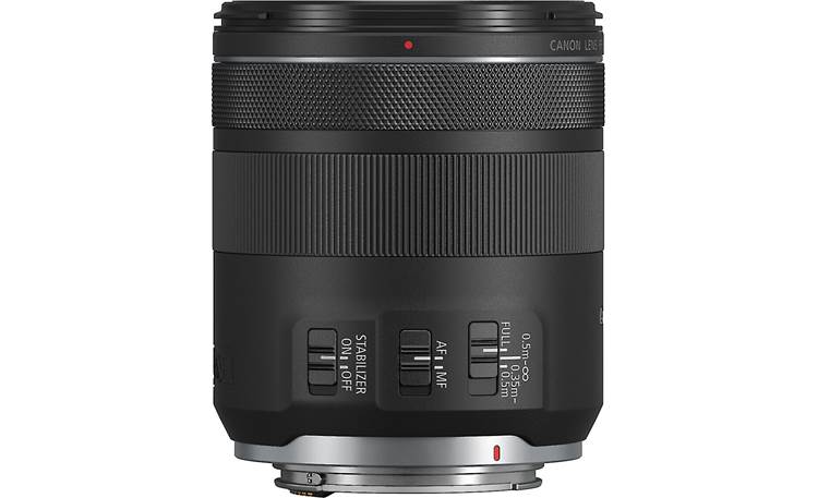 Canon RF 85mm f/2 Macro IS STM Focus and image stabilization controls