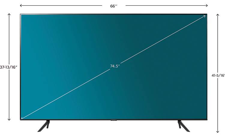 Samsung QN75Q70T Dimensions