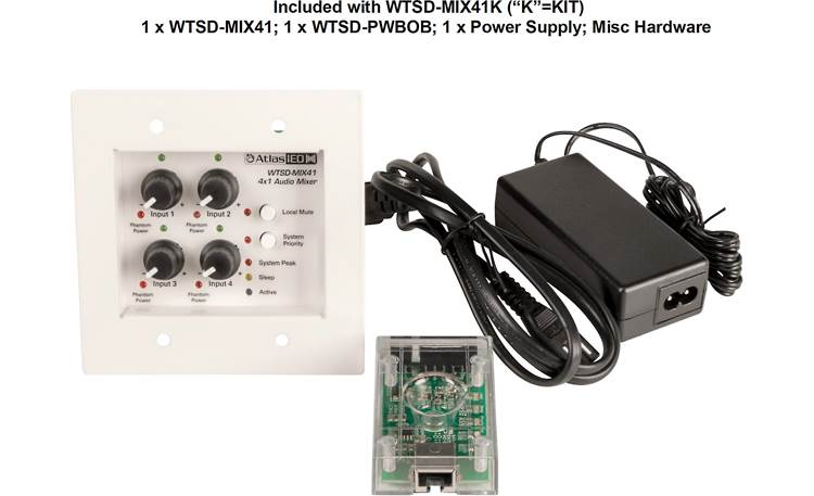 AtlasIED WTSD-MIX41K Shown with included accessories
