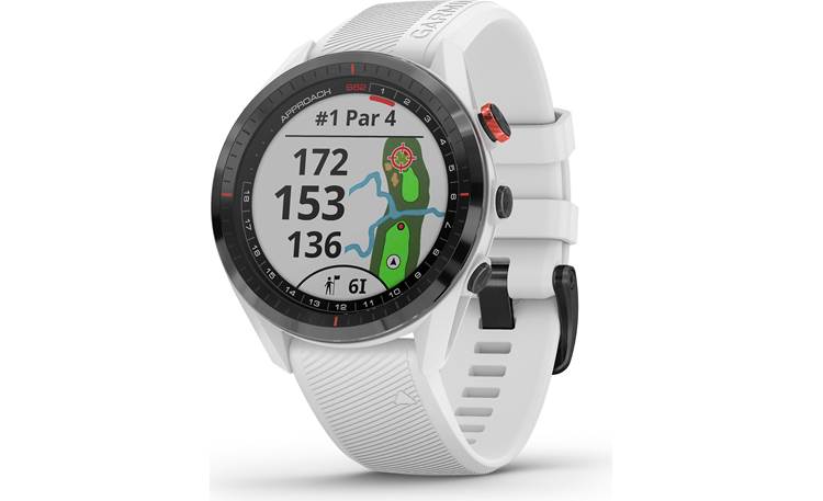 Garmin Approach® S62 (White) Golf GPS watch — covers over 41,000