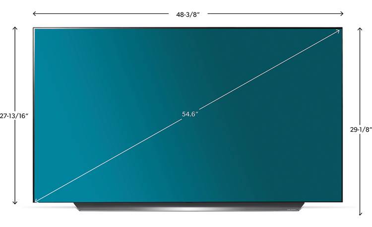 LG OLED55CXPUA Dimensions