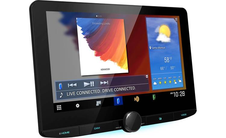 Kenwood DMX1037S Customizable widgets let you organize the home screen