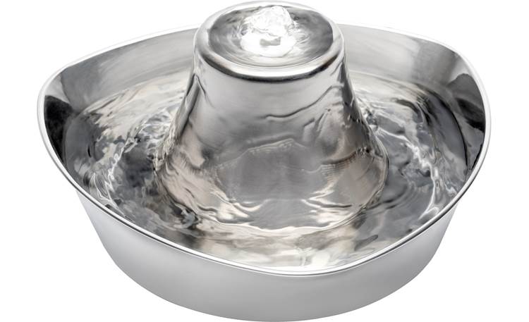 PetSafe Seaside Stainless Pet Fountain Made of rust-resistant, scratch-resistant stainless steel that is top-rack dishwasher-safe