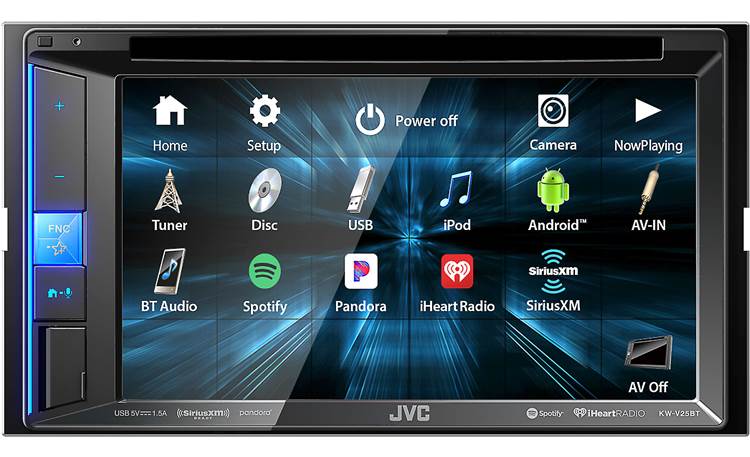 JVC KW-V25BT Use the onscreen Key Customize to quickly get to the functions you use the most


JVC KW-V250BT


JVC KW-V250BT - Back


JVC KW-V250BT - Back

