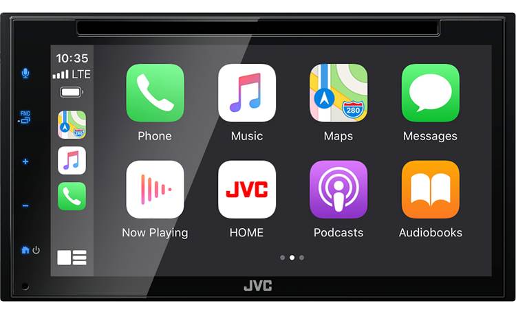 JVC KW-V66BT Apple CarPlay home screen