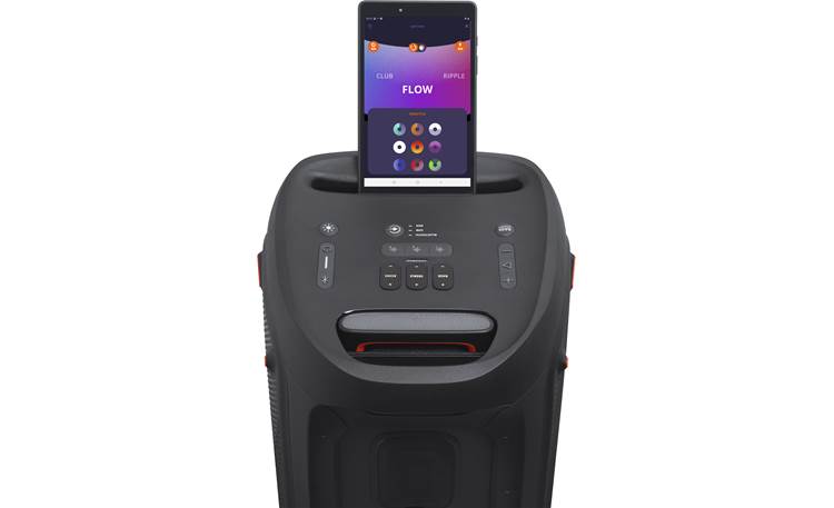 JBL PartyBox 310 Built-in slot holds smartphone or tablet upright (tablet nto included)