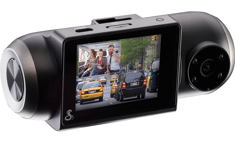Mold drag Decode Cobra SC201 HD dash cam with GPS, Wi-Fi, and a built-in rear-view camera at  Crutchfield