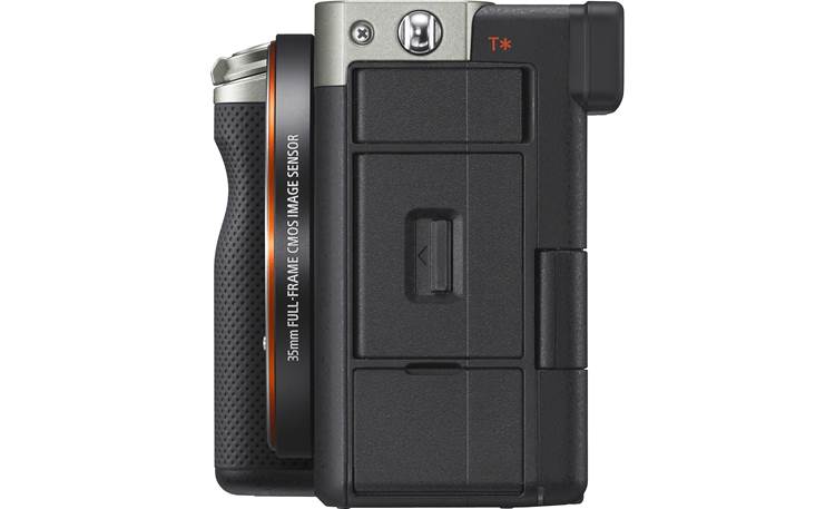 Sony Alpha 7C (no lens included) Shown from side with connection panels closed