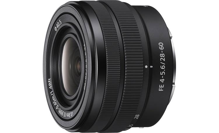 Sony FE 28-60mm f/4-5.6 Angled view with caps removed