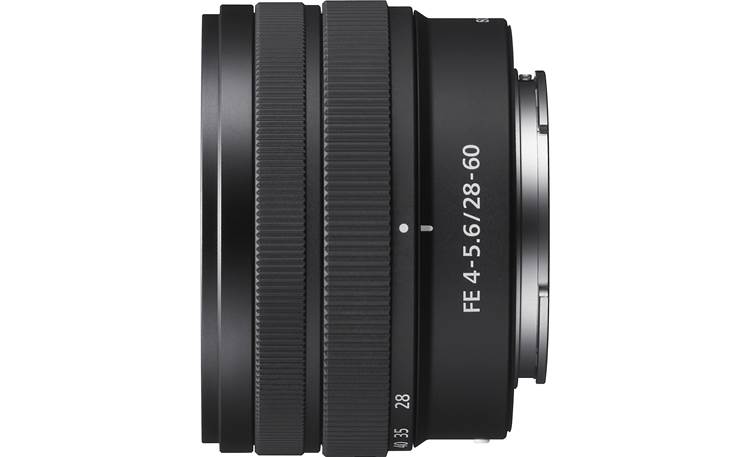 Sony FE 28-60mm f/4-5.6 Side view with caps removed