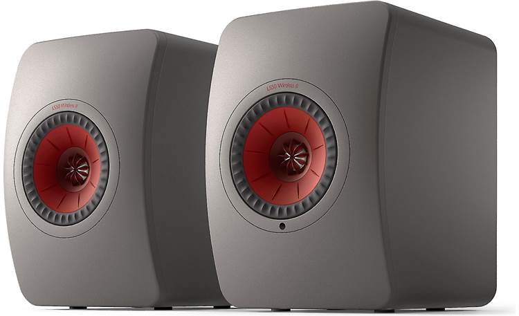 KEF LS50 Wireless II (Titanium Grey) Powered stereo speakers Wi-Fi®, Bluetooth®, and Apple AirPlay® 2 at Crutchfield
