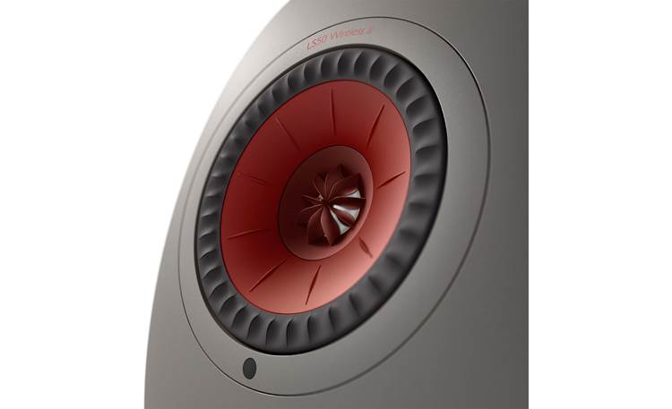 KEF LS50 Wireless II (Crimson Red) Powered stereo speakers with Wi