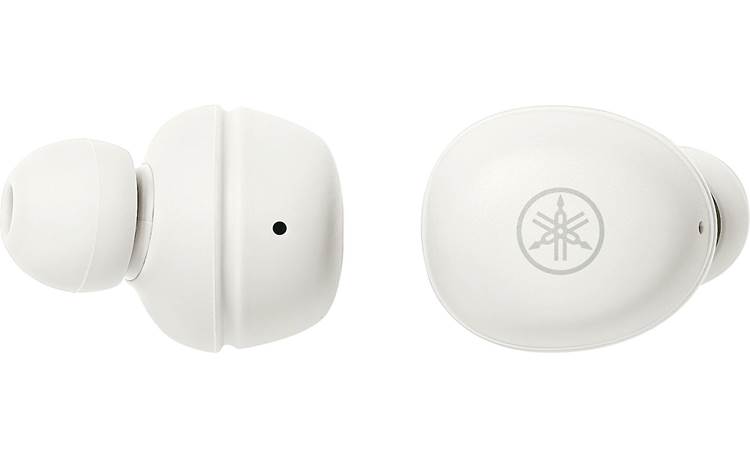 Yamaha TW-E3A Buttons on each earbud for controlling music, calls, volume, and more