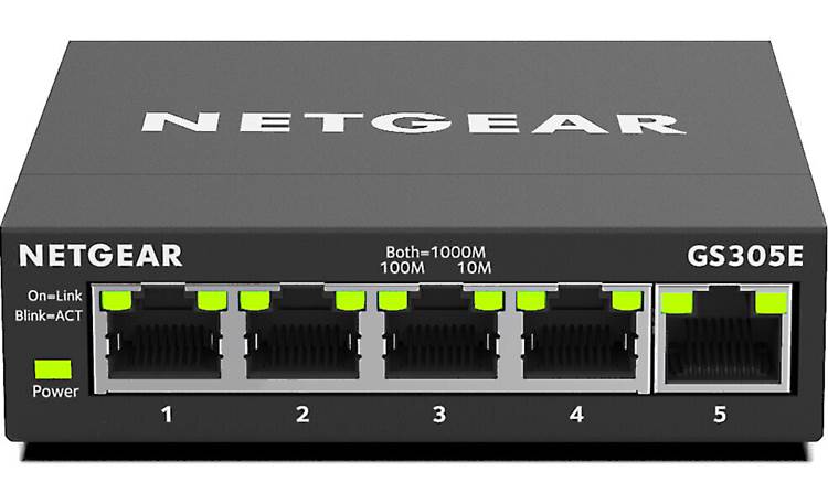 NETGEAR GS305E Five Gigabit Ethernet ports