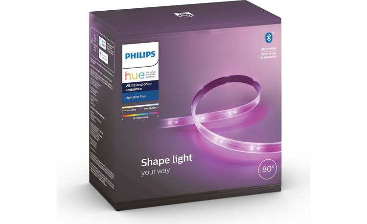 snijden nicht oven Philips Hue White and Color Ambiance Lightstrip Plus Fourth-generation light  strip with Bluetooth® (6.5-foot) at Crutchfield