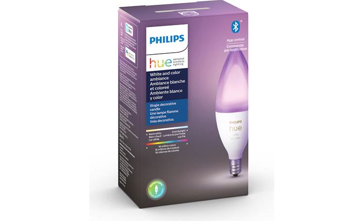 Philips Hue White and Color Ambiance E12 Bulb Box