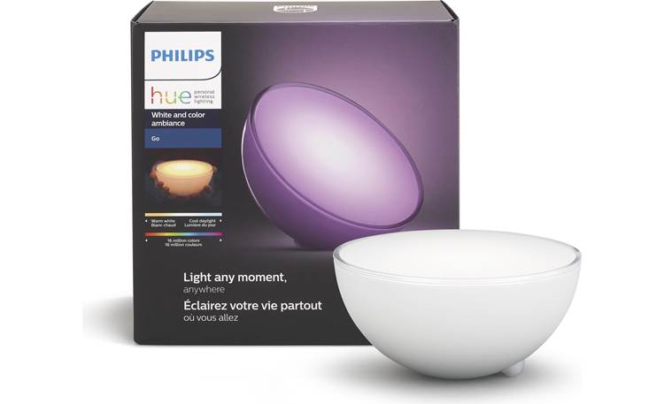 Philips Hue White & Color Ambiance Go Place it face up for a glowing bowl of light