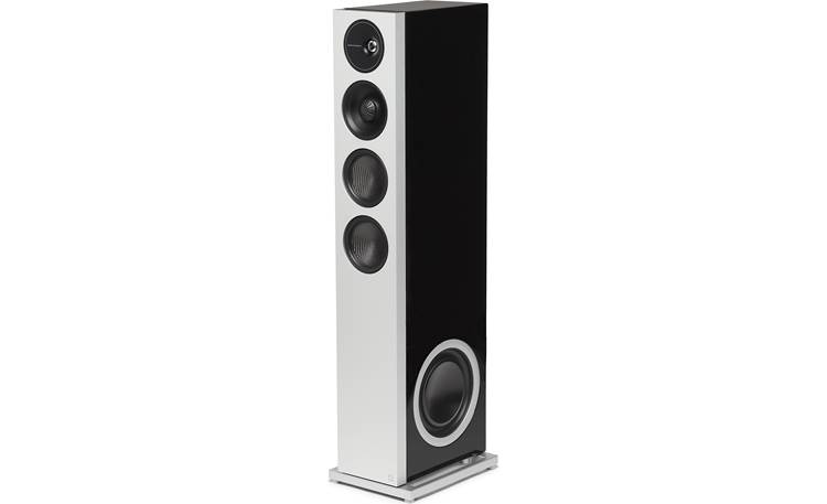 Definitive Technology Demand D15 Angled view of right speaker with grille removed 
