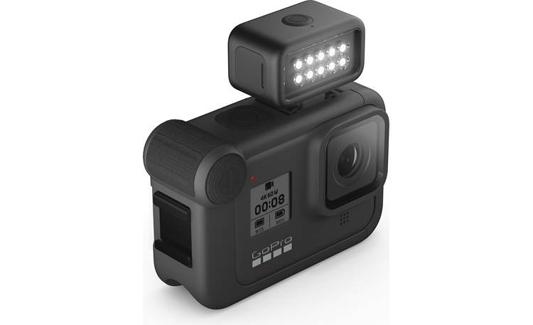 GoPro Light Mod Shown top-mounted on camera (not included)