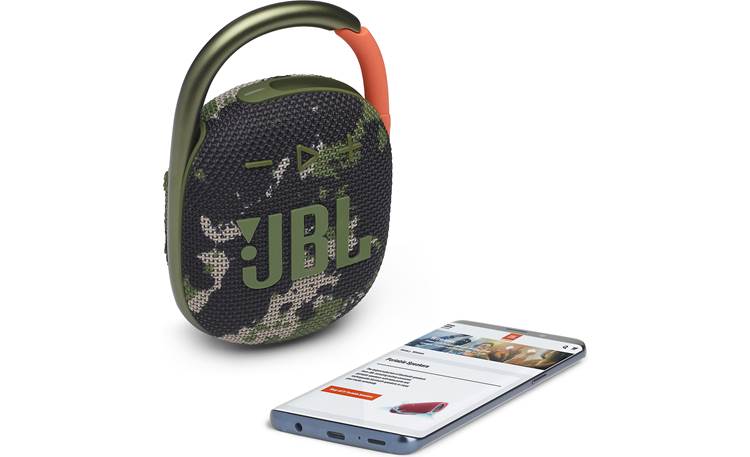 JBL Clip 4 Stream wirelessly via Bluetooth (smartphone not included)