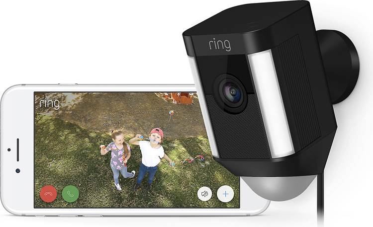 Ring Spotlight Cam Wired (factory refurbished) Catch the happy action, too!