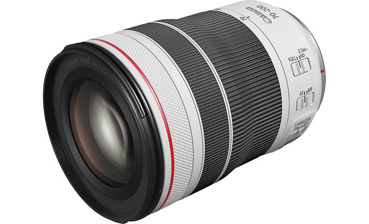 Canon RF 70-200mm f/4 L IS USM Shown fully zoomed out with lens hood removed