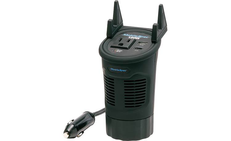 MobileSpec MSI120C Power up portable devices with this power inverter designed for cup holders