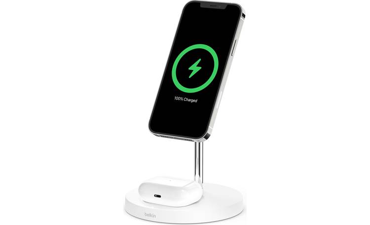 Belkin BOOST↑CHARGE™ PRO 2-in-1 Wireless Charger with MagSafe Left front (smartphone not included)