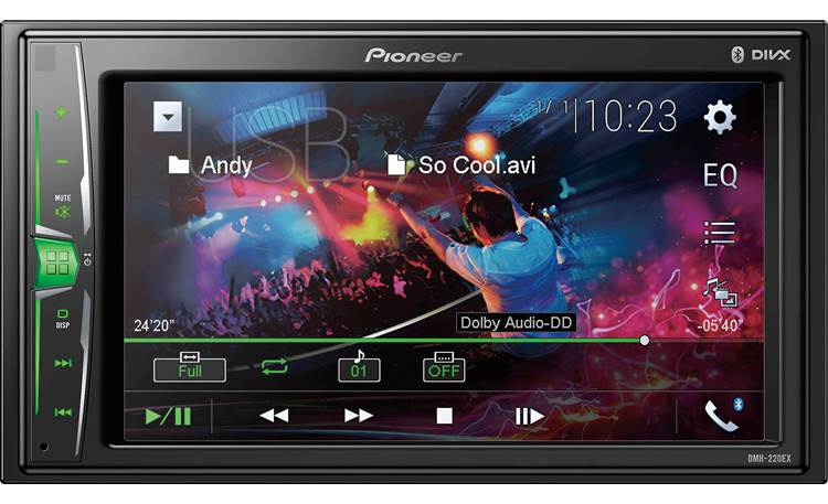 Renewed Pioneer DMH-220EX Digital Multimedia Receiver with 6.2 WVGA Display DMH220EX
