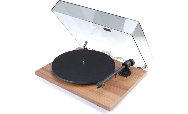 Pro-Ject T1 Shown with dust cover and felt mat