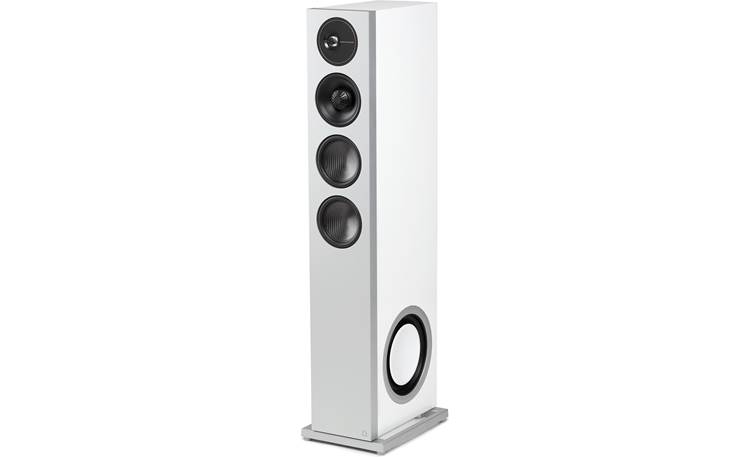 Definitive Technology Demand D17 Angled view of left speaker with grille removed
