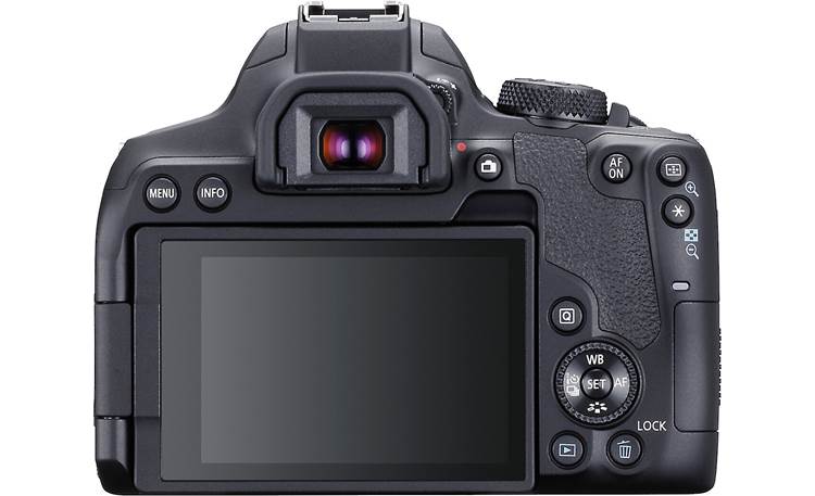 Canon EOS Rebel T8i (no lens included) A full-color LCD touchscreen offers simple and intuitive control