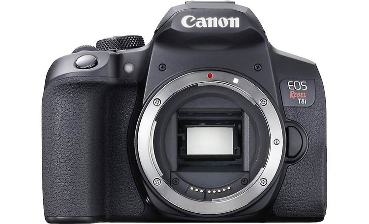 Canon EOS Rebel T8i (no lens included) Shown with body cap removed