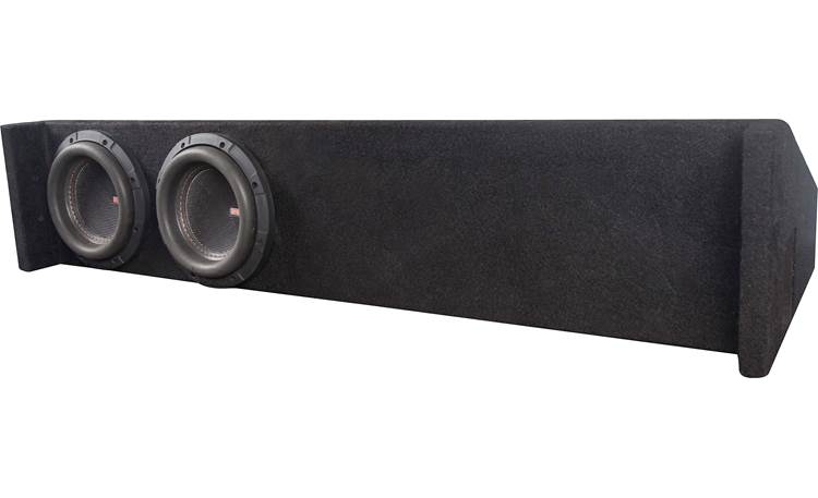 Memphis Audio Mojo Mini Series truck-style enclosure with two 6-1/2" subwoofers at Crutchfield