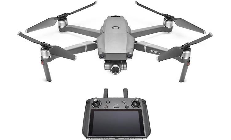 Henfald ramme konsol DJI Mavic 2 Zoom with Smart Controller Aerial drone with gimbal-mounted  high-zoom 4K camera and remote control at Crutchfield