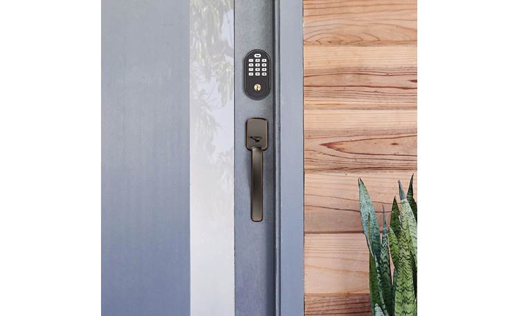 Yale Real Living Assure Lock Keypad Deadbolt (YRD216) with Z-Wave® Backlit buttons are easy to see and press