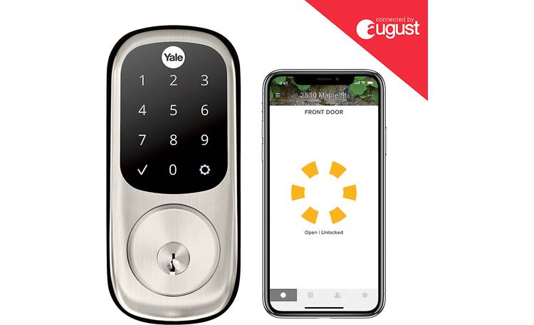 Yale Real Living Assure Lock Touchscreen Deadbolt (YRD226) with Wi-Fi Module Control the lock with the August app on your smartphone