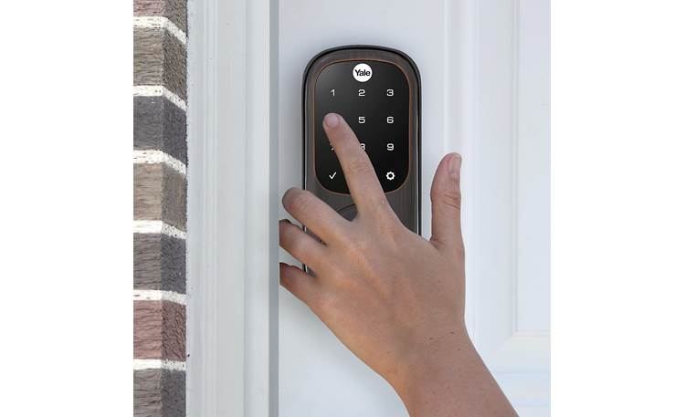 Yale Real Living Assure Lock Touchscreen Deadbolt (YRD226) with Z-Wave® Backlit numbers make it easy to see