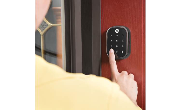 Yale Real Living Assure Lock SL Key-free Touchscreen Deadbolt (YRD256) with Z-Wave® Backlit numbers make it easy to see