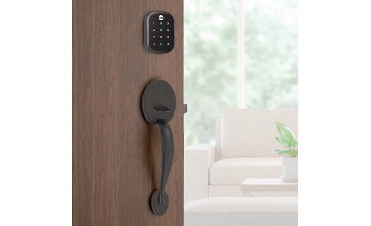Yale Real Living Assure Lock SL Key-free Touchscreen Deadbolt (YRD256) with Z-Wave® Codes can be created or removed anytime