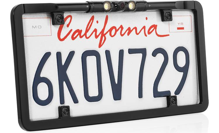 Boyo VTL375LTJ (Black) License plate frame with backup cam and active ...