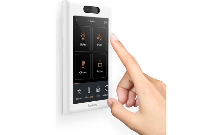 Brilliant Smart Home Control The home screen can display up to 4 pinned icons, including scenes that you create