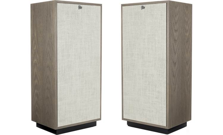 Klipsch Heritage Forte IV Pair angled in, with grilles