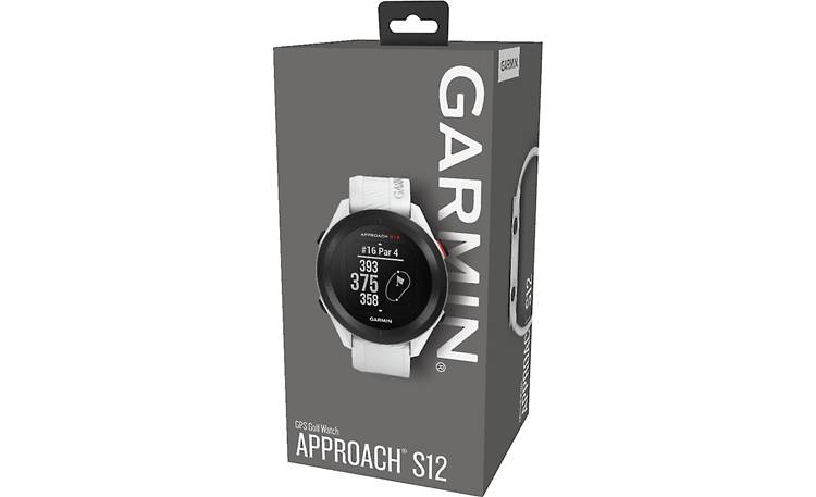 Garmin Approach® S12 (White) Golf GPS watch — covers over 42,000