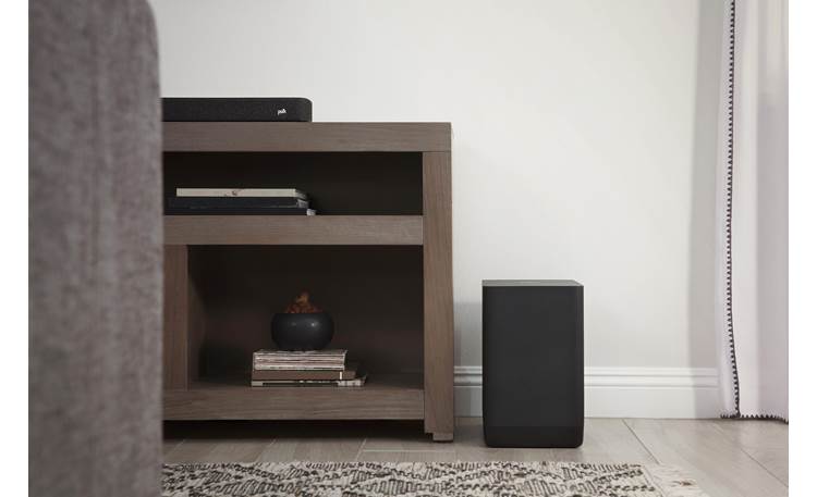Polk Audio React Subwoofer Slim and compact for easy placement