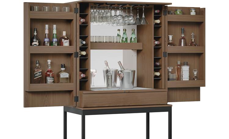 BDI Cosmo Bar 5720 Left front (bottles and accessories not included)